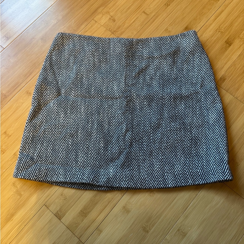 Theory Navy Herringbone Mini Pencil Skirt for Work nwt 10